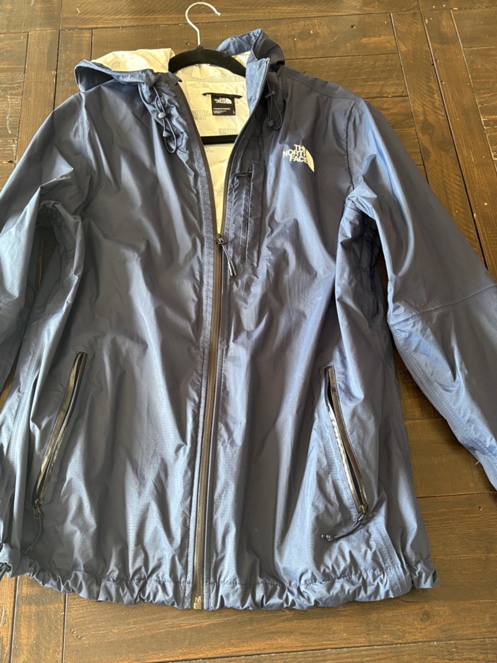 The North Face womens Hooded Rain Jacket - Navy